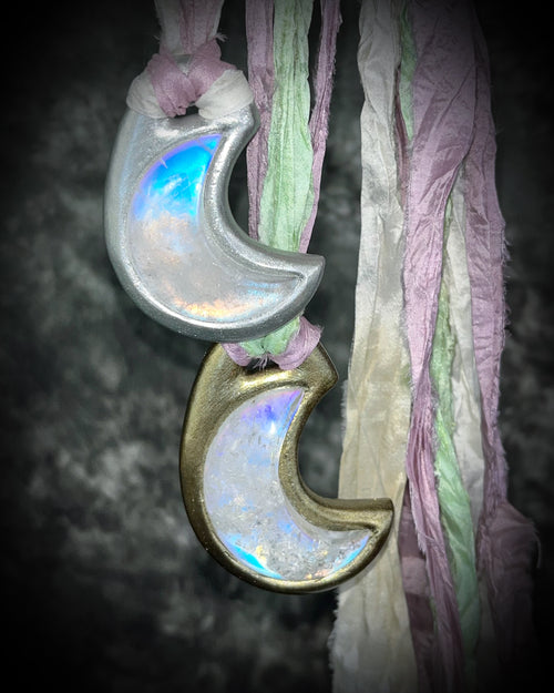 Quartz Luna Talisman in Opal